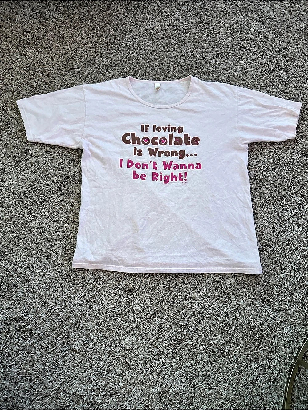 Y2K Anvil Graphic Short Sleeve Tee in Pink